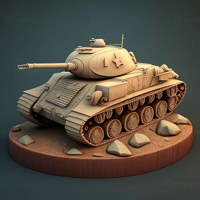 3D model Tanks Online game (STL)